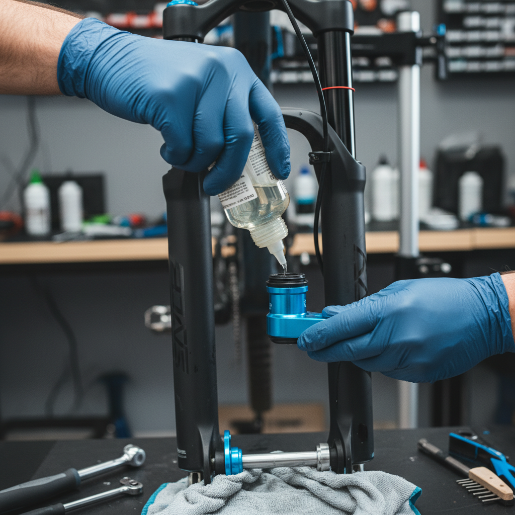 Fork oil application