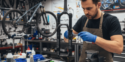 Bicycle suspension fork service