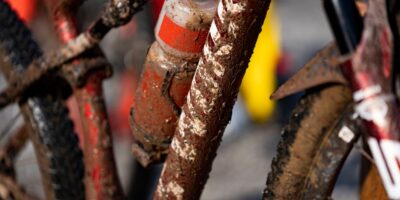 mountain bike suspension fork disassembled service oil seals