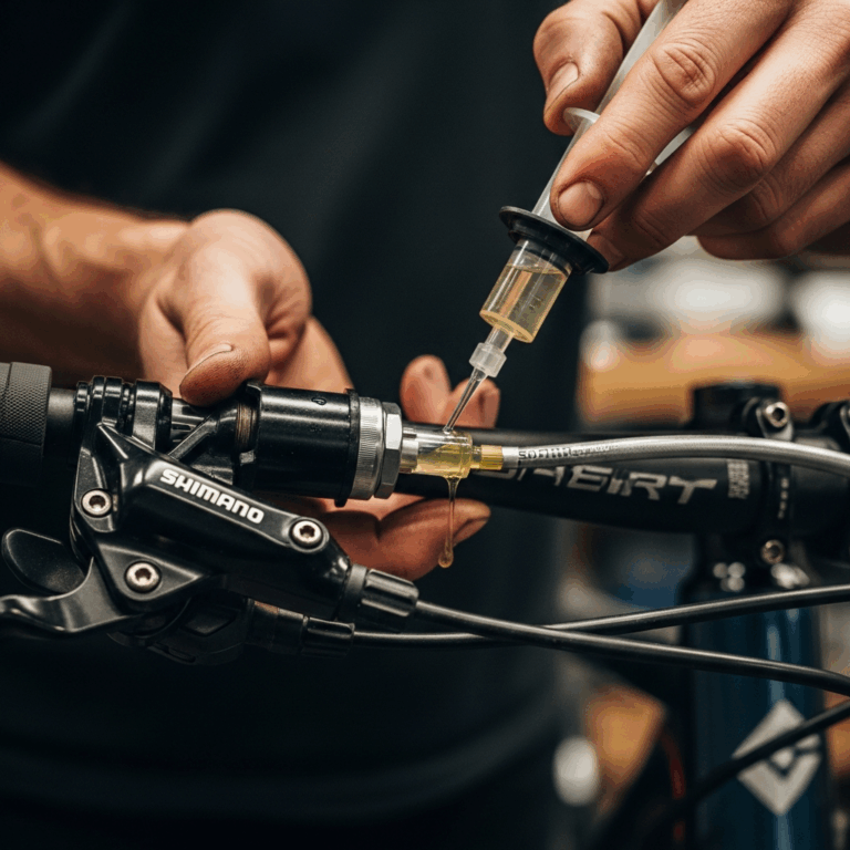 Professional photograph related to: Hydraulic Bike Brake Bleeding — Step-by-Step for Shimano and SRA